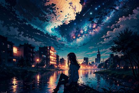 14512-3380870324-octans, sky, star (sky), scenery, starry sky, night, 1girl, night sky, solo, outdoors, signature, building, cloud, milky way, si.png